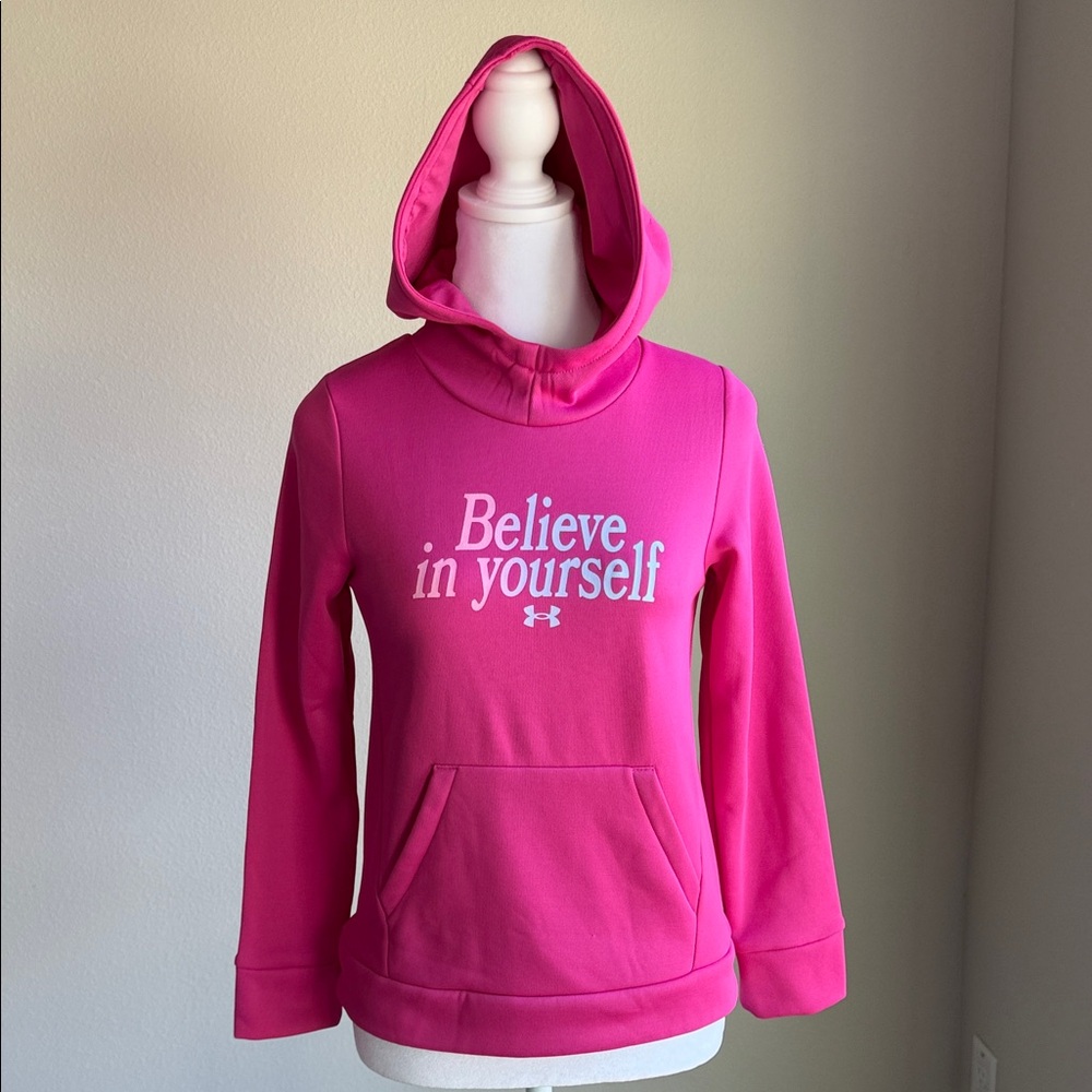 Under Armour girls hot pink hoodie